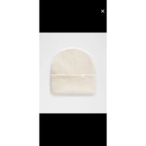 Lululemon NWT Unisex Warm Revelation Beanie Cream Merino Wool Blend